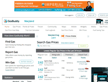 Tablet Screenshot of marylandgasprices.com